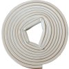 EXTOL CRAFT Tesnenie samolepiace gumené, profil D, 6m, 9x6mm, biele