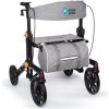 Rehafund Rf-626/g BERLIN chodítko pre seniorov štvorkolesové sivé