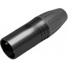 XLR 5P Connector, male, IP65 Gold contacts - Black housing