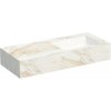 Kompaktná doska pod umývadlo s umývadlom Intedoor TRENTA Compact svetlý mramor x 90 cm až 160 cm x 50 cm S výrezom