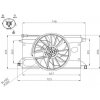 Ventilátor chladenia motora NRF 12V 47961 EAN: 8718042333469