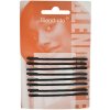 Vlnitá sponka Sibel Blend-rite - 6,5 cm, matná čierna - 8 ks (9700065-02)