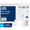 Tork Jumbo toaletný papier v kotúči, Premium, jemný, biely, 2 vrstvy, dĺžka 360m, 6 ks v kartóne