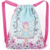 Bagmaster Bag LUMI 23 B školský vak na prezúvky / vak na cvičky - flower fairy blue 1,5 l 230237