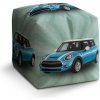 Sablio Taburet Cube Mini sedan Zelené pozadie: 40x40x40 cm