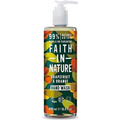Faith In Nature Grapefruit & Orange prírodné tekuté mydlo na ruky 400 ml