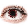 Gelflex CRAZY LENS - Harlequin Black - dioptrické jednodenné (2 šošovky) Dioptrie: +4.00, Zakrivenie : 8.60, Priemer: 14.2