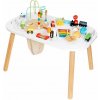 Derrson detský montessori stôl s aktivitami a vláčikovou dráhou W5322