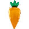 Party Fóliový balón mrkva oranžovo zelený na párty
