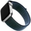 Fixed Nylon Strap Nylonový remienok na princípe suchého zipsu pre Apple Watch 42/44/45/49mm, tmavo-modrý 10-44mm