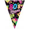 Vlajková girlanda Disco 80s Forever 300cm