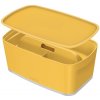 LEITZ Úložný box s vekom MyBox Cosy + Organizér s držadlom, veľkosť S, teplá žltá