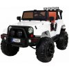 JOKO Elektrické autičko Jeep All Terrain 2x45W, penové kolesá, kožené sedadlo, FM rádio, biele