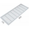 SRL - ALFA vetracia mriežka 150 x 600 mm BIL - biela lesklá (RAL 9010) 150 mm 600 mm – cena za ks