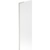 Mexen Next L, 1-krídlová vaňová zástena 60 x 150 cm, 6mm sklo námraza, 6mm číre sklo, profil brúsená oceľ, 895-060-000-03-30-97
