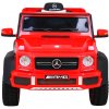 Elektrické autíčko MERCEDES G63 AMG 6x6 pre deti – červené, EVA kolesá, diaľkové ovládanie, MP3 a LED