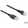 Delock - Síťový kabel - RJ-50 (M) do USB (M) - 2 m - stíněná kroucená dvoulinka (F/UTP) - černá 90611