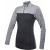 SENSOR MERINO BOLD dámské triko dl.rukáv zip anthracite/cool gray XL; Černá triko