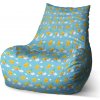 Sablio Sedací vak Bean Hviezdy a mesiace - 100 x 90 x 45 cm