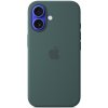 iPhone 16 Silicone Case with MS - Lake Green