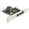 DeLock PCI Express x1 FW A+B 2+1 Port (89153)