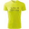 Teória všetkého (Theory of Everything) - Pánske tričko Fantasy športové - 3XL ( Neonová žltá )