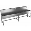 Sanela - Nerezový žľab na nohách, 3000 mm, 5 piezo, termostat, 24 V DC