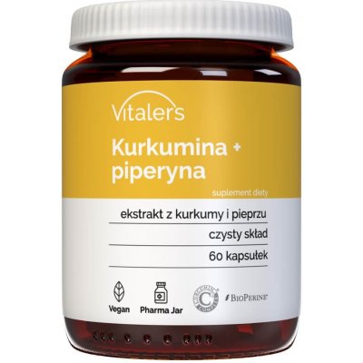 Vitaler's Kurkumín + Piperín 60 kapsúl