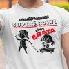 Tričko s potlačou BRAT SUPERHRDINA Pánsky Biela 3XL