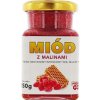 Med s malinami 230 g Prírodný s lyofilizovanými malinami Sladké ovocie