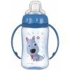 Canpol Babies treningovy hrncek s makkym naustkom 320ml Cute Animals modrá