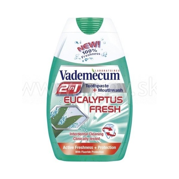 Zubná pasta Vademecum Eucalyptus 2v1, zubná pasta 75 ml