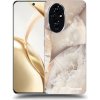 Picasee silikónový čierny obal pre Honor 200 5G - Cream marble