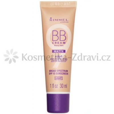 Rimmel Beauty Balm Matte BB krém 9v1 SPF15 1 Light 30 ml