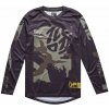 Troy Lee Designs TLD Flowline LS, detský dres - Confined Black Veľkosť: YXL