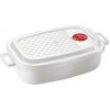 Plastová miska na ohrev v mikrovlnnej rúre HEIDRUN s vekom 1,5l
