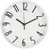 SEGNALE Hodiny nástenné s 3D číslami 25 cm biela