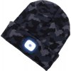 Ardon BOAST Zimná čapica s LED svetlom Camouflage čierna