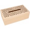 Drevená krabička ARTEMIO box na servítky so vzorovaným poklopom