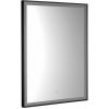 Aqualine Aqualine, CORNA zrkadlo s LED osvetlením 60x80cm, dotykový senzor, stmievateľné, čierna matná, CN060