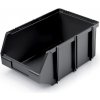 PlasticFuture Plastový úložný box Click Box černý 22,5 cm
