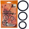 You2Toys - Silikónový krúžok na penis trojica - čierna