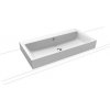 Umývadlo na dosku Kaldewei Puro 3158 90x46 cm alpská biela bez otvoru pre batériu 900806003001