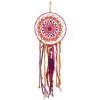 J-Line by Jolipa Farebný lapač snov s korálkami a pierkami Feathers - Ø 16*48cm - J-Line by Jolipa