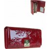 Lakovaná dámska kožená peňaženka GREGORIO BTE-100-red