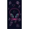 DETEXPOL Osuška Music Bavlna Froté, 70/140 cm