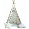 Detský stan BabyTýpka teepee Cikcak yellow grey (8594201220777)
