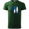 Paddleboard set - Klasické pánske tričko vyššej gramáže - M ( Fľaškovozelená )