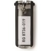 Prívesok na kľúče Menovky DURABLE key CLIP čierne 6ks DU195701