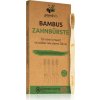 Pandoo Bambusová kefka Medium Soft 4 ks